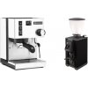 Rancilio Silvia BC, white + Stone Espresso Pebble, black