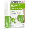 BetterYou Vitamín D3 3000 IU Oral Spray, Orálny sprej, 15 ml (100 strekov)