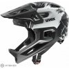 uvex react jr. fullface detská prilba, black/white matt 52-56 cm