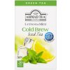 čaj Ahmad Tea Cold Brew Iced Tea Green Lemon and Mint 20 sáčků (Ledový anglán -zelený čaj-1 sáček = 300 – 400 ml nápoje,20 x 2 g)