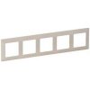 Legrand Valena Life - Päťnásobný rámik, béžová - 754045