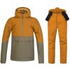 Dětský lyžařský komplet Jumy Golden brown/dark olive 122-128 + Akita Honey ginger 134-140