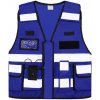 Korntex Bonn Reflexná vesta pre špeciálne jednotky KX040 Royal Blue M/XL