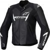 Alpinestars Stella Faster V3 dámska kožená bunda na motorku, čierna/biela, 48
