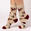 Heat Holders dámske LITE Vianočné ponožky Snehuliak a Sobík