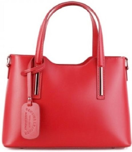 talianske kožené kabelky luxusné na rameno Carina červené od 83 € -  Heureka.sk