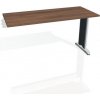 Pracovný stôl Flex, 140x75,5x60 cm, orech/kov