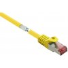 Renkforce RF-5276304 RJ45 sieťové káble, prepojovacie káble CAT 6 S/FTP 5.00 m žltá s ochranou, pozlátené kontakty, samozhášavý 1 ks; RF-5276304
