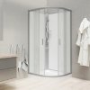 Mereo Sprchové boxy - Sprchový box 90x90 cm, bez striešky, satin/biela/sklo Point CK35122KMW