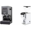 Gaggia New Classic E24 BC, grey + Rocket Espresso FAUSTINO 3.1, chrome