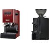 Gaggia New Classic E24 BC, red + Eureka Mignon Manuale, BL black