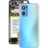 Továrenský kryt batérie zadný panel, šošovka kamery - krycí prvok pre Oppo Reno7 5G, modrá