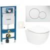 Závesný WC set Geberit do ľahkých stien / predstenová SAT Fusion SIKOGSTORFUS01