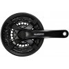 Shimano Stred FC-TY501 170mm 48/38/28z. 6/7/8-k. čierny s krytom na štvorhran