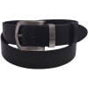 Pánsky kožený opasok 740-40-79 čierny hladký pracka Desel
