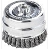 Hrncová kefa oceľ 100 x 0,5 mm M14 Lessmann 486217, splietaný drôt (EDE79880101)