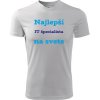 Biele tričko najlepší IT špecialista na svete - darček pre it špecialistov XL