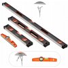 SucceBuy Magnetická vodováha z hliníka 4ks 120/60/40/25CM s libelkou