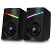 CONNECT IT CONNECT IT NEO PC reproduktory 2.0, 3W, RGB podsvícení, 3,5mm jack+ USB, ČERNÉ