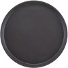 Servírovací tácka Camtread, okrúhly, protišmykový, Cambro, čierny, Čierna, ⌀355x(H)21mm