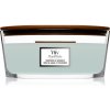 Woodwick Sagewood & Seagrass vonná sviečka s dreveným knotom (hearthwick) 453,6 g