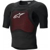 Chránič těla BIONIC PLASMA LT krátký rukáv, ALPINESTARS (černá/červená/bílá, vel. 2XL)