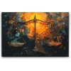 Vymalujsisam.sk Maľovanie podľa čísiel - Váhy/Libra Veľkosť: 40x60cm, Rám: Na plastovej doske