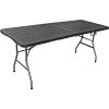 Rojaplast Stôl CATERING 180x74 cm ČIERNY