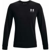 Pánska mikina Under Armour, RIVAL TERRY LC CREW čierna,biela sm