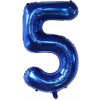 TMAVOMODRÝ BALÓN FÓLIOVÝ ČÍSLO 5 ČÍSLICE NA NARODENINY