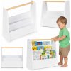 Detská knižnica Montessori, 3-úrovňová, biela, ECOTOYS