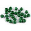 Drevené korálky Ø10 mm - zelená (1000 g)