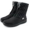 Vlnka Dámske prešívané snehule na zips - čierna - EU 42