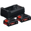 BOSCH BOSCH EXPERT 2 × EXBA18V-40 + GAL 12V/18V-80 - Set dvoch akumulátorov 18V 4,0Ah a nabíjačky - 1600A0373J