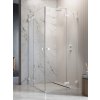 RADAWAY ESSENZA PRO WHITE KDD 80cm ľavé dvere do kombinácie / sprchový kút rohový, profil biely, sklo číre, 10096080-04-01L