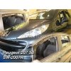Deflektory na Peugeot 207 Combi 2006-2012 (+zadné)