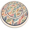 Módne vinylový vnútorné koberec Módne vinylový vnútorné koberec obrys listov dww-w0007144