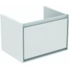 Kúpeľňová skrinka pod umývadlo Ideal Standard Connect Air 58x40,9x40 cm v kombinácii šedý dub / biela mat E0847PS