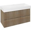 SAPHO FILENA 95 x 43 x 51,5cm skrinka pod umývadlo závesná, dub natural, FID1210D