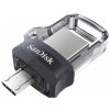 SanDisk Ultra Dual m3.0 USB kľúč 32 GB USB Type-A / Micro-USB 3.2 Gen 1 (3.1 Gen 1) Čierna, Strieborná, Priehľadná