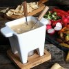 BOŽSKÁ Tapas Fondue biely - keramická sada na fondue