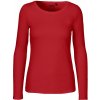Neutral Dámske tričko s dlhým rukávom z organickej Fairtrade bavlny Červená