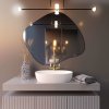 Baltica Design Tiny Borderbright Stain III zrkadlo 70x60 cm s osvetlením strieborná 5904107902357