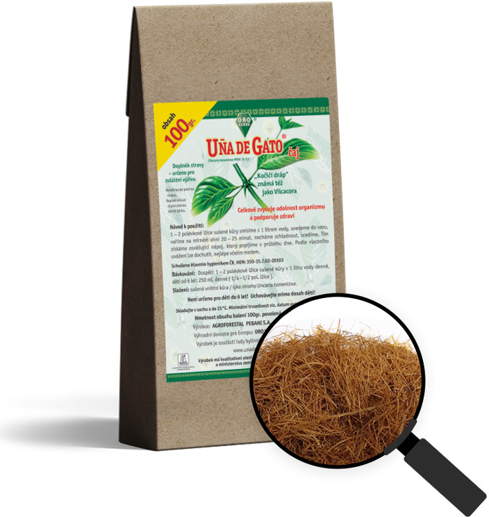 Oroverde Uňa de Gato Vilcacora Mačací pazúr bylinný čaj 100 g