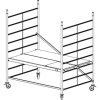 Krause Hliníkové pojazdné lešenie ProTec XXL 2,9 m