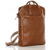 MARCO MAZZINI Elegantný hnedý dámsky kožený batoh Premium kvalita