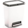 KIS Kompas na odpad v štýle ocele 35 l, strieborný