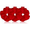GLOV Satin Scrunchies S/M/L gumičky do vlasov Red 3 ks