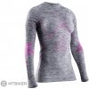 X BIONIC tričko T ENERGY ACCUMULATOR 4.0 MEL.SHIRT ROUND NECK LG SL grey melange pink XS
