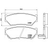 Sada brzdových platničiek kotúčovej brzdy BREMBO P 79 008